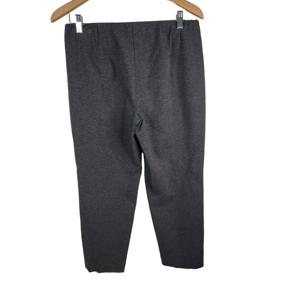 J Jill Pants Size Medium Petite Ponte Slim Crop Elastic Waist Minimal Classic - Picture 2 of 9